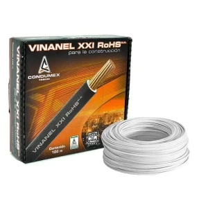 Cable THWLS Vinanel XXI Condumex 8 AWG Blanco