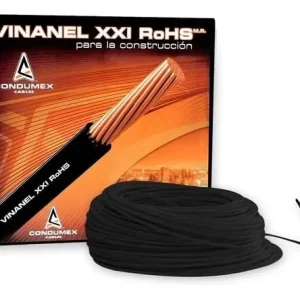 Cable Vinanel XXI THWLS 600V 90 Calibre 8 Negro Corte Condumex